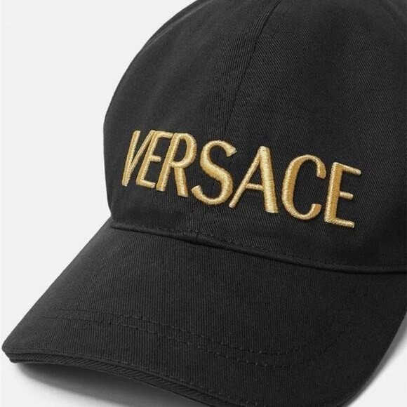 New Authentic Versace Metallic Logo Baseball Cap main image 7